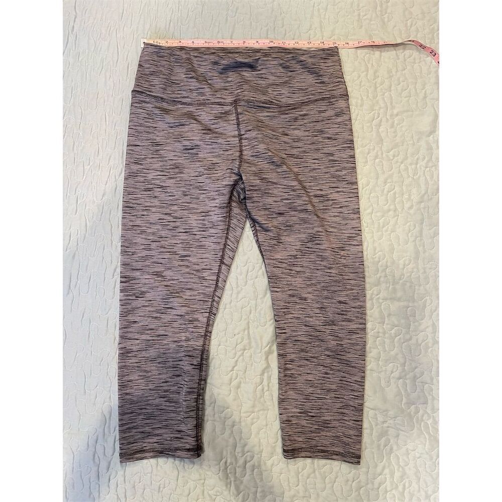 *3/$15 RBX Women's Gray Space Dye Leggings Size L Yoga Gym Running Activewear